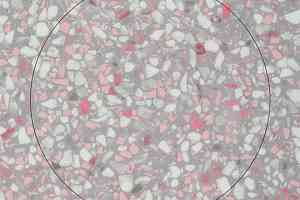 Кварцвиниловые полы Forbo Allura Material 63588DR7 pink terrazzo circle фото  | FLOORDEALER